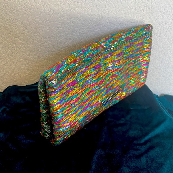 Multicolored BCBG Generation sequin clutch - Picture 2 of 5